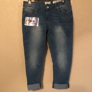 Indigo Rein crop jeans size 13
